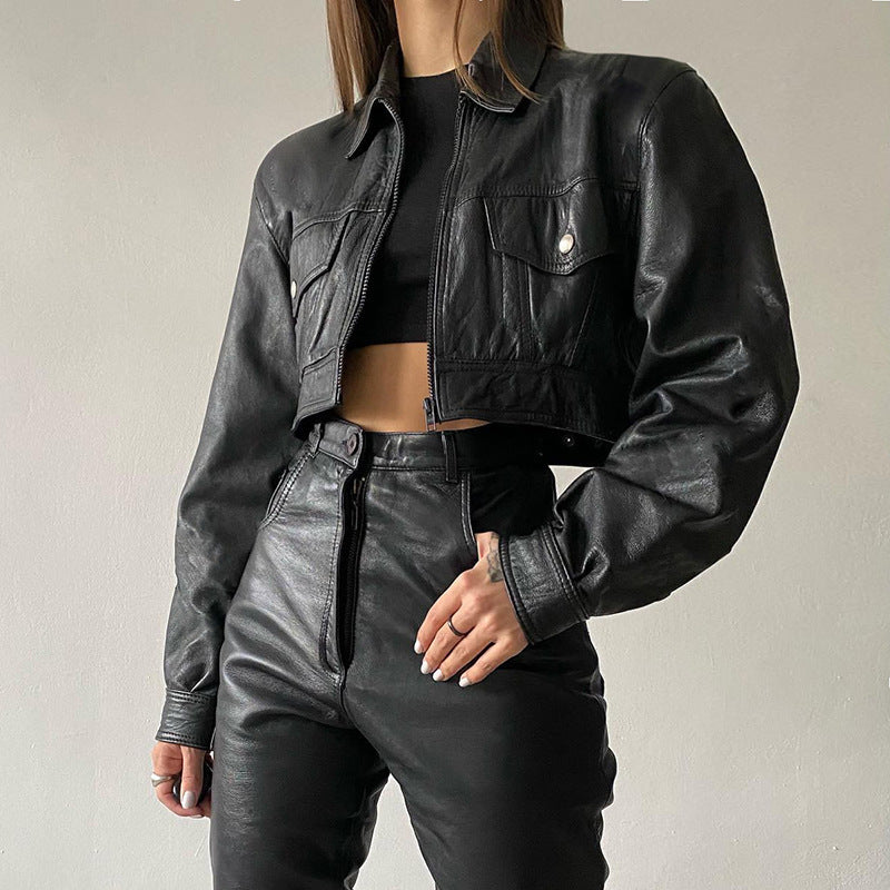 Selena Mid Leather Jacket