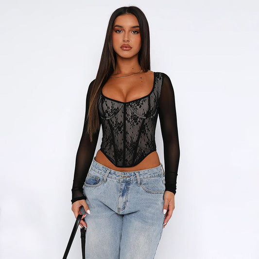 Haley Lace Long Top