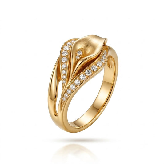 Zircon Flower Ring - Fashionable And Popular Finger