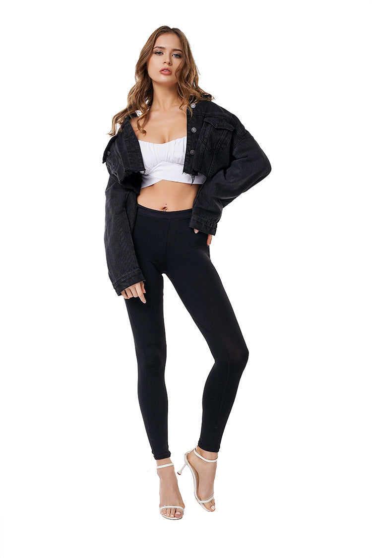 SLN Short Denim Jacket
