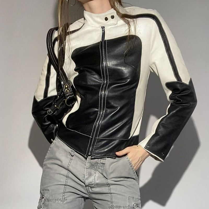 Anatel Slim Collared Leather