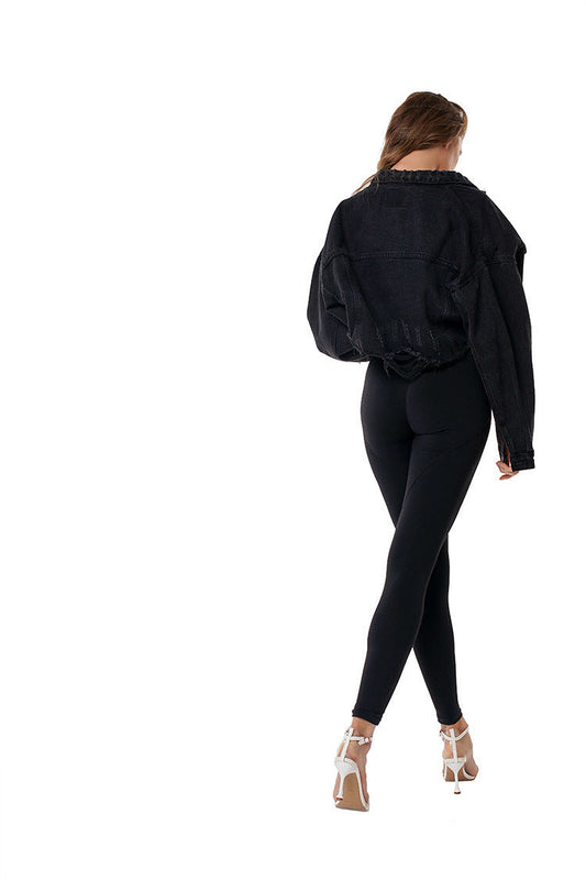 SLN Short Denim Jacket