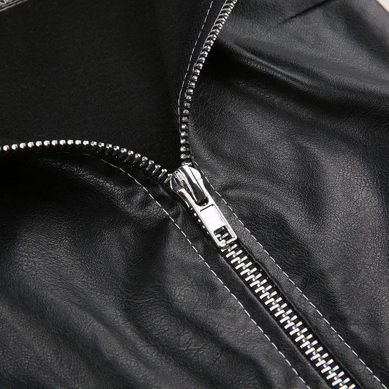 Anatel Slim Collared Leather