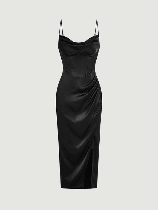 Nataly Satin Silk Dress