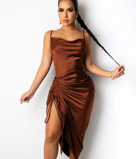 Rita Silk Long Dress