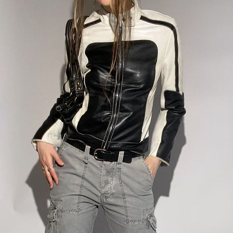 Anatel Slim Collared Leather